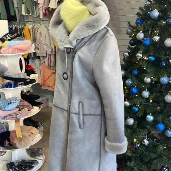 sheepskin coat leather, new size48, made in Turkey